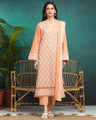 Unstitched Dark Peach Embroidered Cambric 3 Piece - EWU24V2-31013-3P