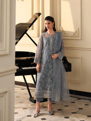Unstitched Embroidered Organza Suit - EWU5V4-31270-3P