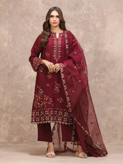 Unstitched Embroidered Viscose Suit - EWU5V19-32026-3P