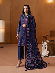 Unstitched Embroidered Twill Viscose Suit - EWU5V20-32081-3P