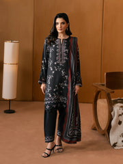 Unstitched Embroidered Twill Viscose Suit - EWU5V20-32085-3P