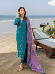 Unstitched Embroidered Cambric Suit - EWU6V2-33450-3P