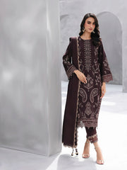 Embroidered Jacquard Suit - EWU6V3-33467-3P