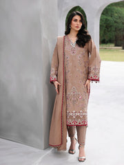 Unstitched Embroidered Jacquard Suit - EWU6V3-33469-3P