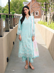 Embroidered Cambric Suit - EWU6V2-33657-3P