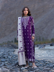Embroidered Khaddar Suit - EWU6V11-34003-3P