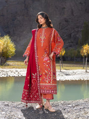 Embroidered Khaddar Suit - EWU6V11-34009-3P