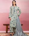 Unstitched Cream Multi Printed Lawn 3 Piece - EWU5A1-35057-3P