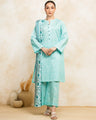 Unstitched Light Aqua Printed Lawn 3 Piece - EWU5A1-35128-3P