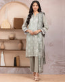 Unstitched Dark Sage Printed Lawn 3 Piece - EWU5A1-35218-3P