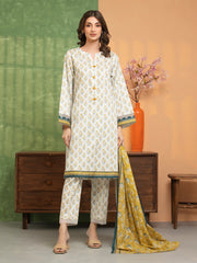 Unstitched Printed Lawn Suit - EWU6A1-36513-3P
