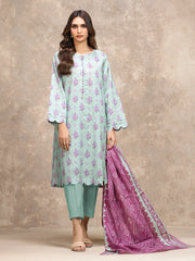 Unstitched Printed Lawn Suit - EWU6A1-36532-3P