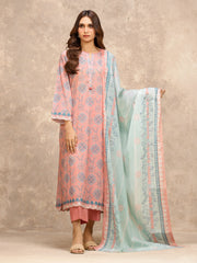 Unstitched Printed Lawn Suit - EWU6A1-36535-3P