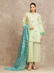 Unstitched Printed Lawn Suit - EWU6A1-36541-3P