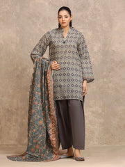 Unstitched Printed Lawn Suit - EWU6A1-36555-3P