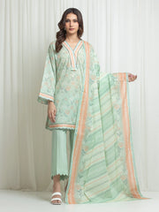 Printed Lawn Suit - EWU6A1-36635-3P