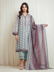 Printed Lawn Suit - EWU6A1-36660-3P