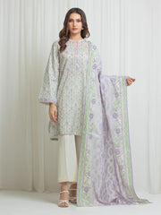 Printed Lawn Suit - EWU6A1-36703-3P
