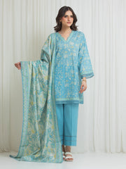Printed Lawn Suit - EWU6A1-36715-3P