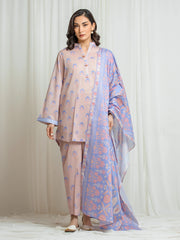 Unstitched Printed Lawn Suit - EWU6A1-36747-3P
