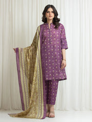 Printed Lawn Suit - EWU6A1-36769-3P
