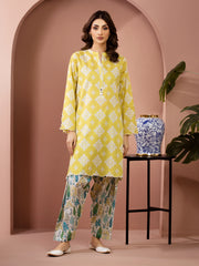 Unstitched Printed Lawn Shirt Trouser - EWU6A1-36809ST