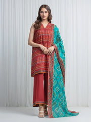 Printed Lawn Suit - EWU6A1-36872-3P