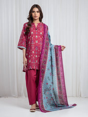 Printed Khaddar Suit - EWU6A3-37086-3P