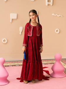 Girl's Maroon Pret - EGTPLE24-50021S