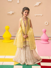 Embroidered Organza Gharara Suit - EGTPLED5-50058-3P