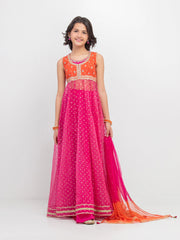 Embroidered Organza Suit - EGTPLED5-50061-3P