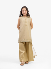 Girl's Beige Pret - EGTPLED5-50070-3P