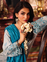 Pret 3Pc Embroidered Jacquard Suit - EWTKE5-81083-3P