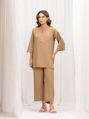Solid Khaddar Co-Ord Set - EWTKS5-81427ST
