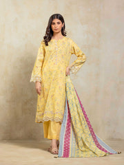 Pret 3Pc Embroidered Lawn Suit - EWTKE5-82344-3P