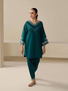 Pret 2Pc Embroidered Khaddar Shirt Trouser - EWTKED5-84002ST