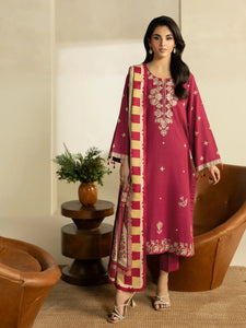 Pret 3Pc Embroidered Khaddar Suit - EWTKED5-84012-3P