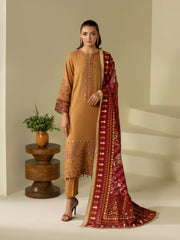 Pret Embroidered Khaddar Suit - EWTKED5-84013-3P