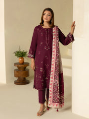Pret 3Pc Embroidered Khaddar Suit - EWTKED5-84014-3P