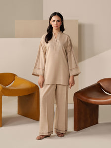 Pret 2Pc Embroidered Khaddar Shirt Trouser - EWTKE5-84015ST