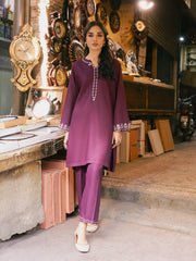 Pret Embroidered Viscose Co-Ord Set - EWTKED5-84059ST