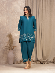 Pret Embroidered Viscose Shirt Trouser - EWTKED5-84062ST