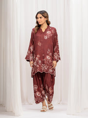 Printed Twill Viscose Co-Ord Set - EWTKP5-84075ST
