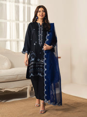 Pret Embroidered Viscose Suit - EWTKED6-84082-3P
