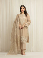 Pret Embroidered Chanderi Suit - EWTKED5-84110-3P