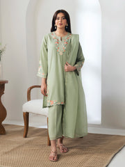 Embroidered Karandi Suit - EWTKED6-86078-3P