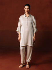 Pret Embroidered Polyester Co-Ord Set - EWTKED6-86095ST