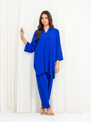 Pret Solid Crep Chiffon Co-Ord Set - EWTKS6-86108ST