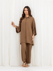 Pret Solid Crepe Polyester Co-Ord Set - EWTKS6-86118ST