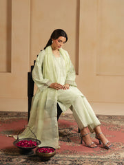 Pret Embroidered Jacquard Suit - EWTKED6-86136-3P
